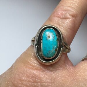 Navajo Turquoise Silver Ring